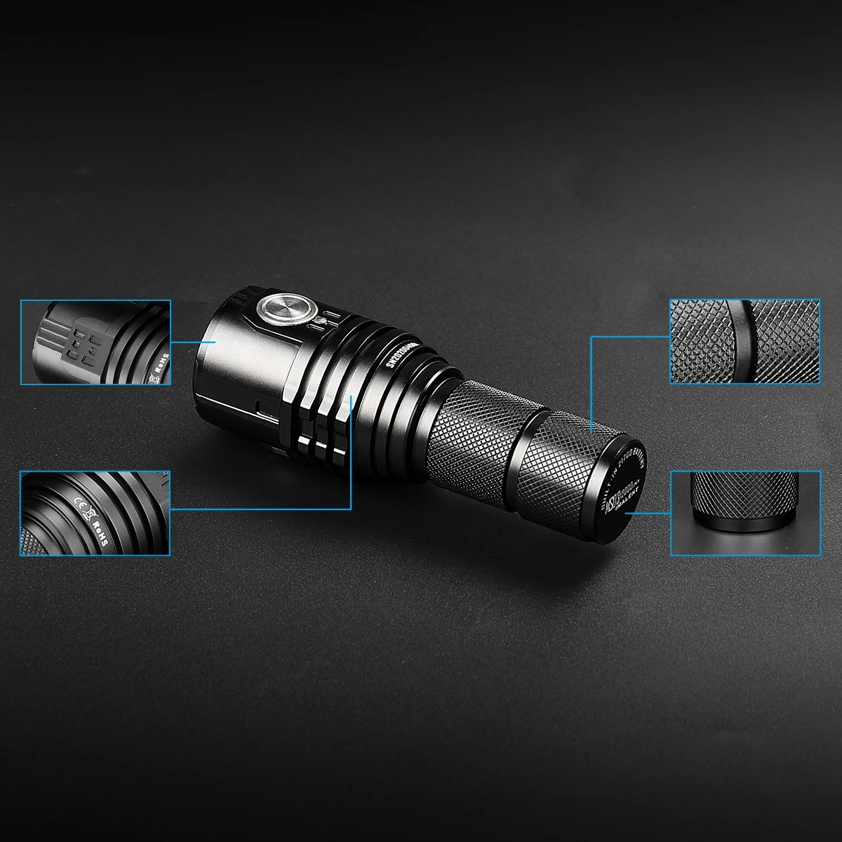 IMALENT MS03 Перезаряжаемый мощный фонарик 13000 люмен Cree XHP70.2 Светодиодный фонарь с