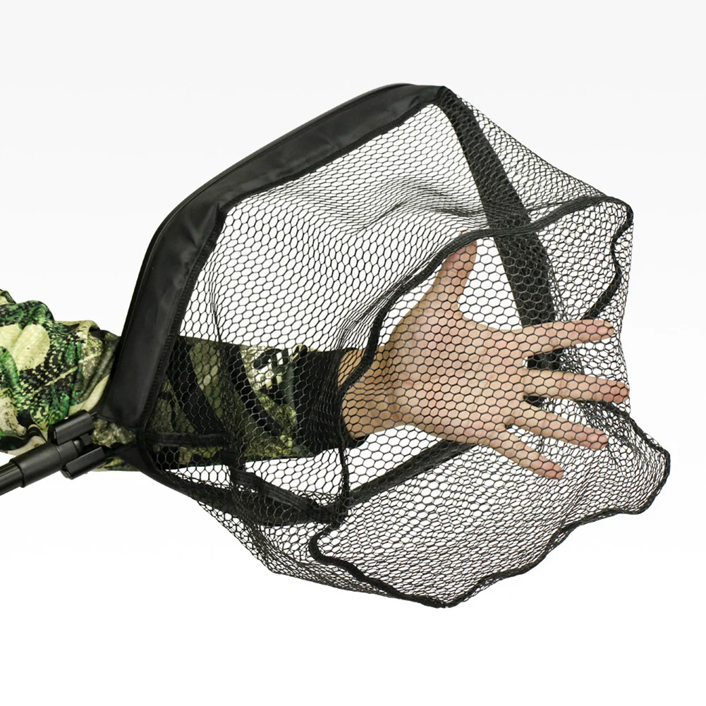 

Retractable Foldable Fishing Net Telescope Aluminum Alloy Rod Folding Landing Mesh Net Fishing Tackle Equipment