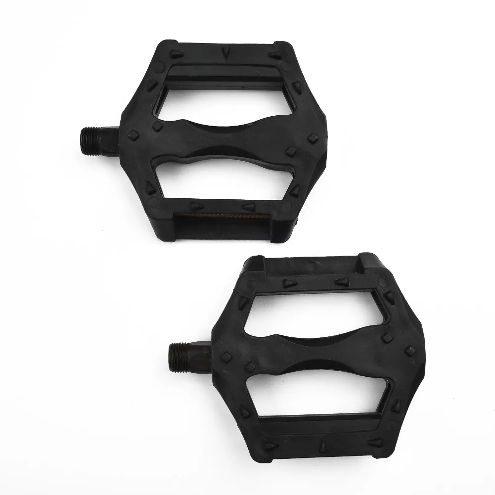 1Pair Of Pedals Mountain Bicycle Road Bike Plastic Pedals Cycling Anti-slip Widened Pedal Practical MTB Cycling Accessories