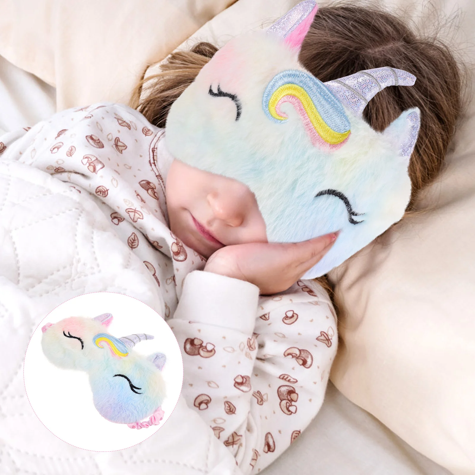 

Eye Coversleeping Lightweight Shade Practical Resistant Wear Portable Kid Plush Unicorncovers Kids Cartoon Eyes Comfortable