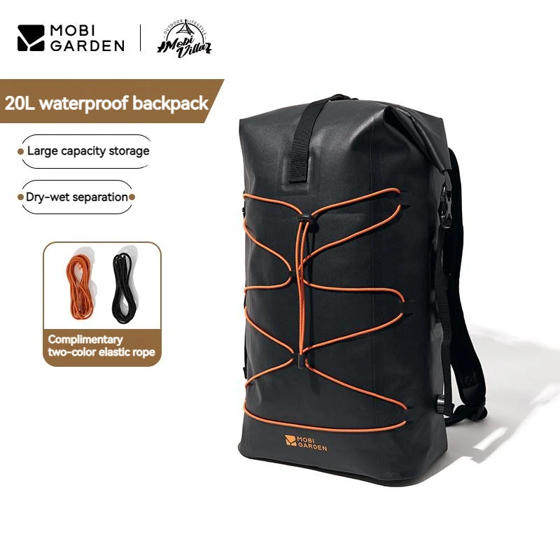 Mobi Garden/20 л наружный походный альпинистский водонепроницаемый рюкзак IPX6 600D полиэстер Оксфорд ТПУ + полиуретановое покрытие Спортивная дорожная сумка для трекинга