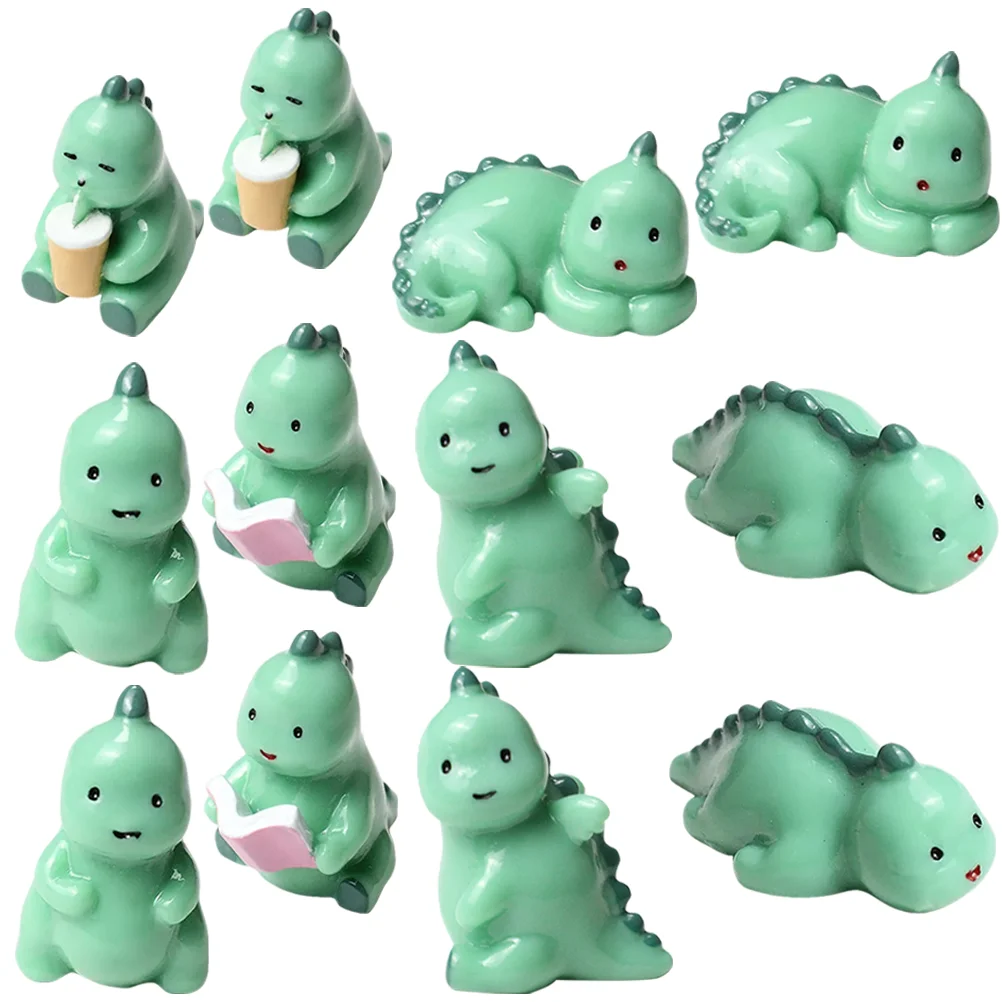 

Mini Dinosaur Ornament Bonsai Small Landscape Adornments Figurine Resin Animal Craft