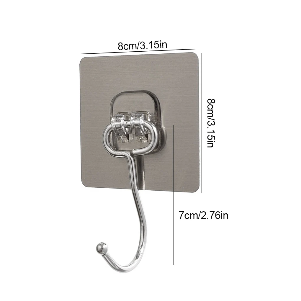 

Крючок-вешалка для хранения, самоклеящийся крючок, регулируемый настенный крючок, Не оставляющий отверстий, Не оставляющий следов, с сильны...