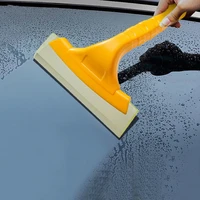 silicone windshield water wiper scraper car wrap cleaning squeegee tool window water cleaning squeegee yellow car cleaning tool