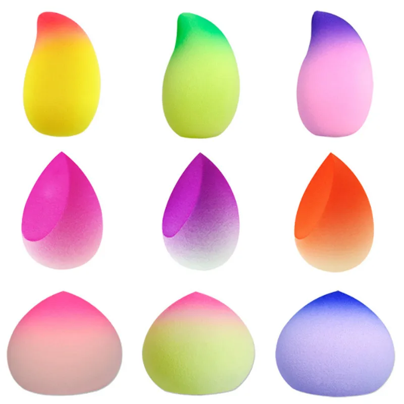 

2pcs Soft Makeup Beauty Sponge Blender Puff Foundation Powder Sponge Gradient Color Make Up Tool Accessories Wholesale
