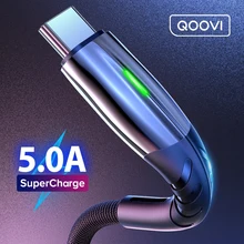 QOOVI 5A USB Type C Cable Micro USB Fast Charging Mobile Phone Android Charger Type-C Data Cord For Huawei P40 Mate 30 Xiaomi 12