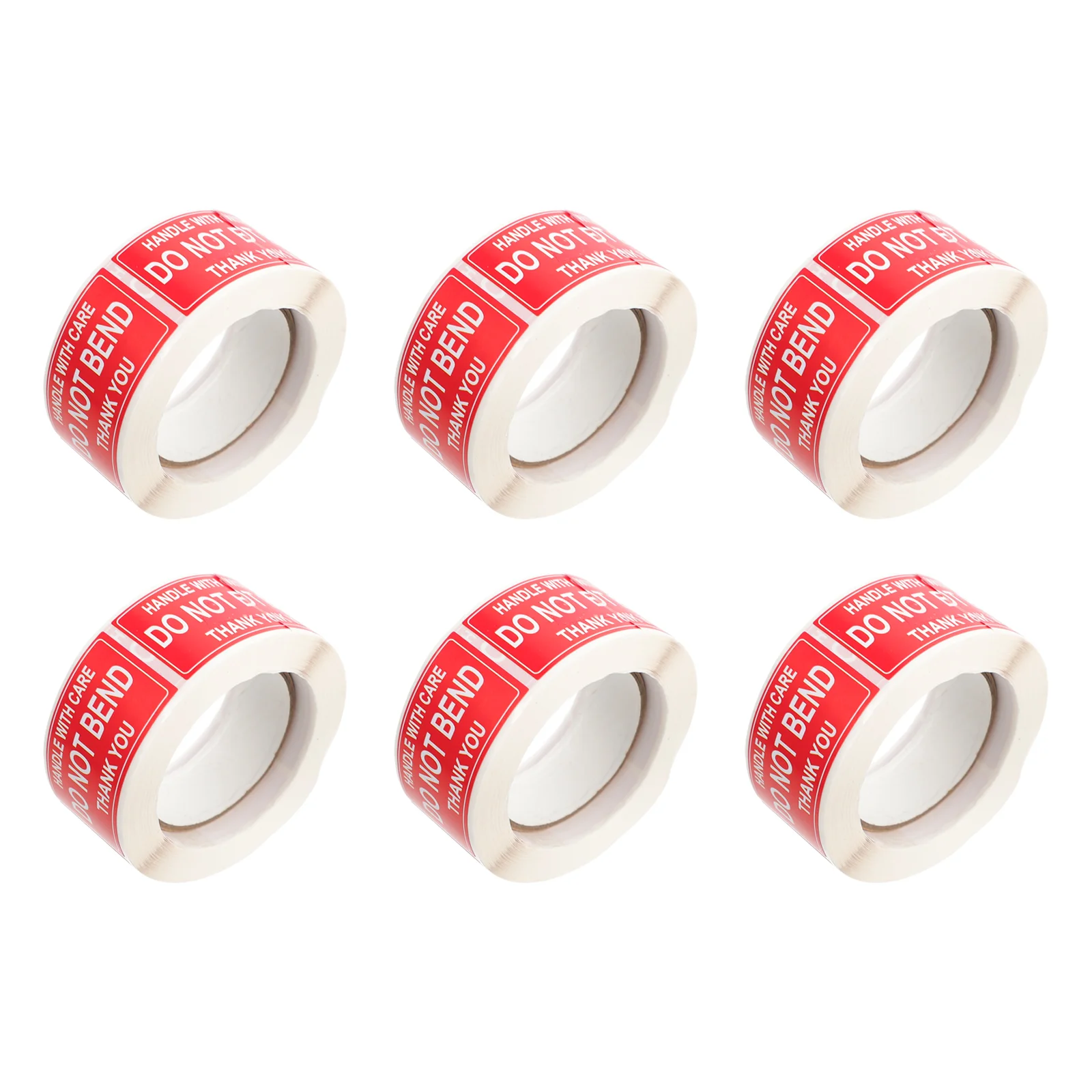 

6 Rolls Shipping Warning Stickers Adhesive Fragile Stickers Packing Labels