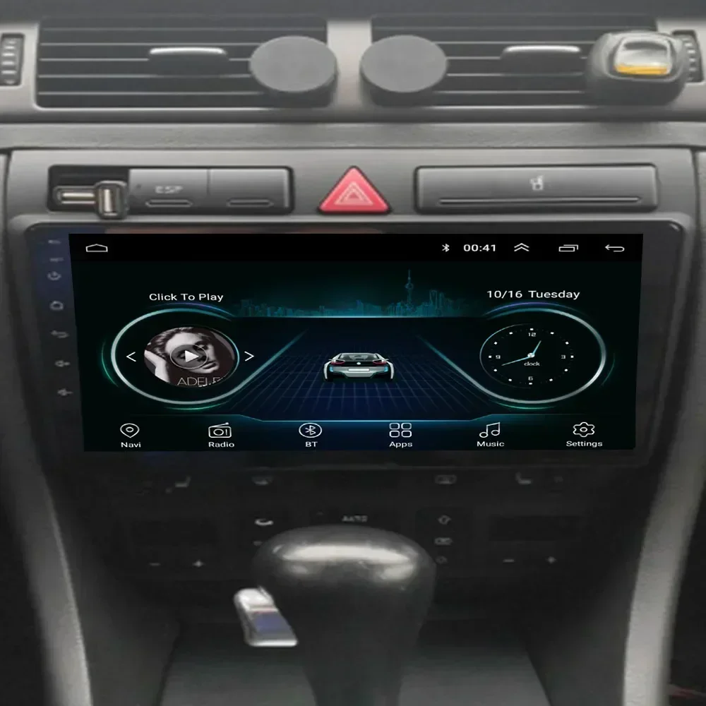 2 Din Android 13 Автомобильный радиоприемник для Audi A6 C5 1997-2004 S6 RS6 Мультимедийный плеер 5G