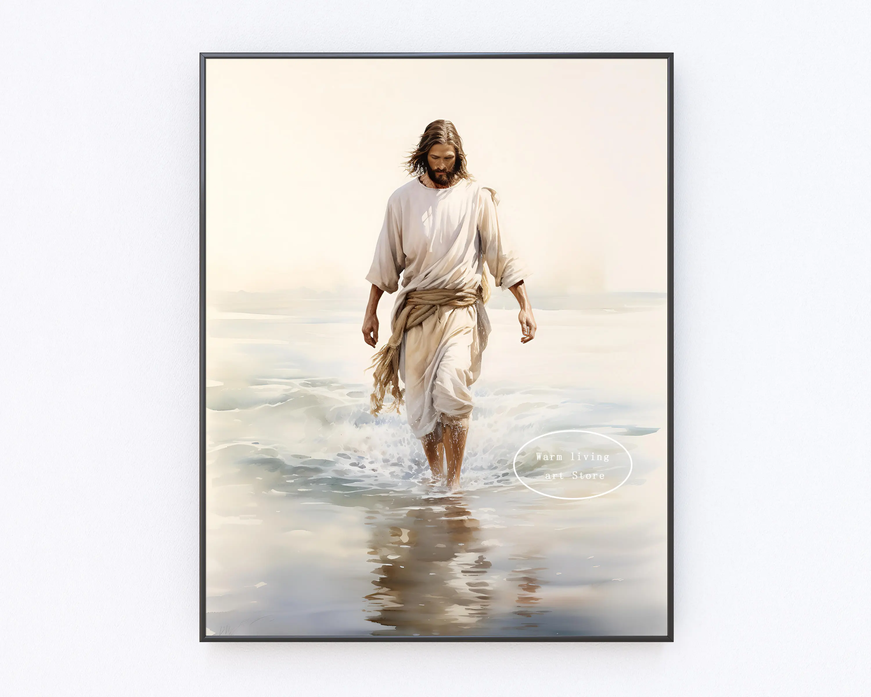 

Постер "Иисус на воде" на холсте