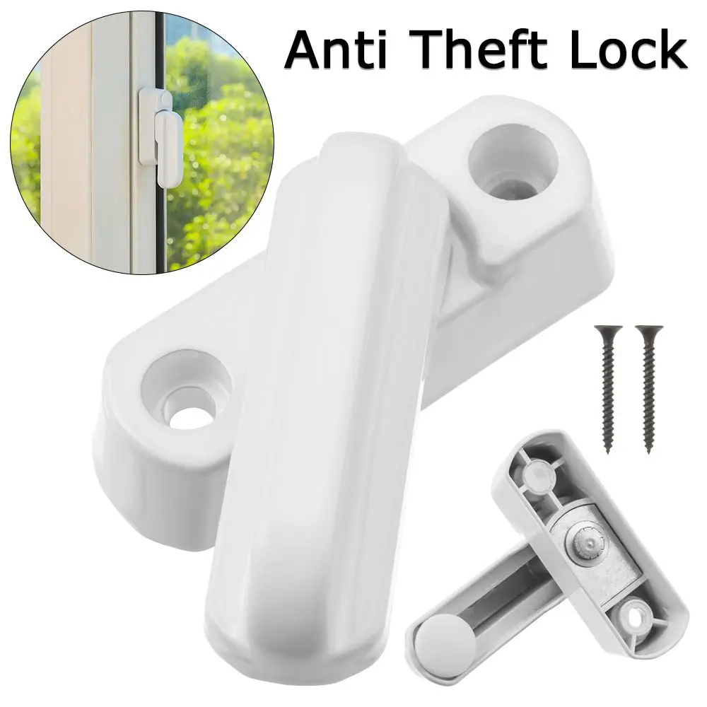 

T-shape Safety Lock Door Window Latch T-lock Flat Handle Sash Security Tools Kids Protect Refrigerator Wardrobe Aluminum Alloy