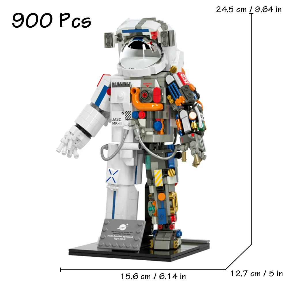 Двойной космонавт строительные блоки модель космонавта праздничный подарок