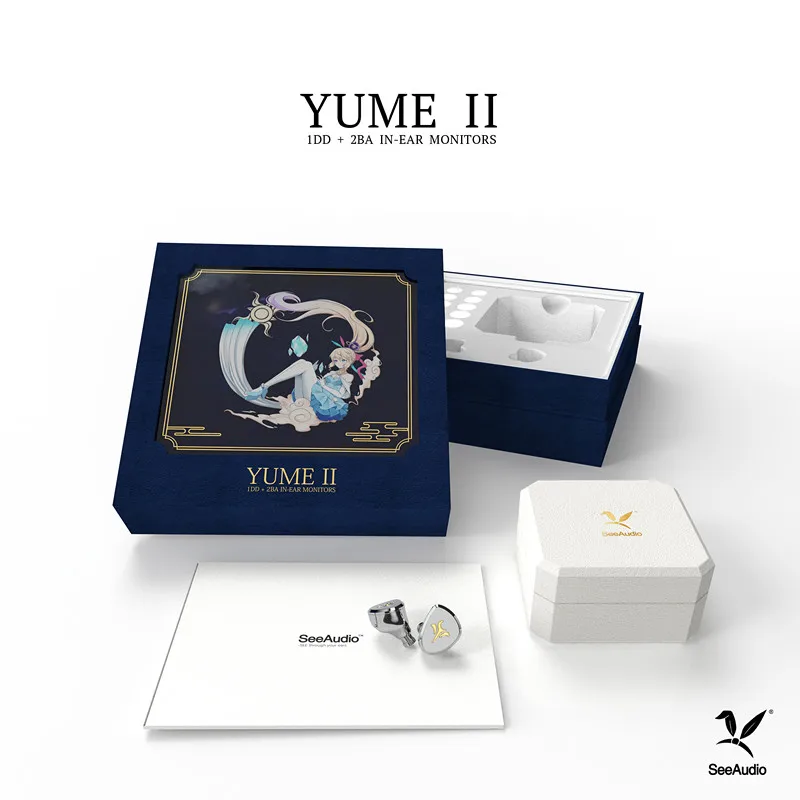 Фото Наушники SeeAudio Yume2 1DD + 2BA гибридный блок Hi-Fi наушники YUME II DJ музыкальный монитор IEM с Наушники SeeAudio Yume2 1DD + 2BA гибридный блок Hi-Fi наушники YUME II DJ музыкальный монитор IEM с