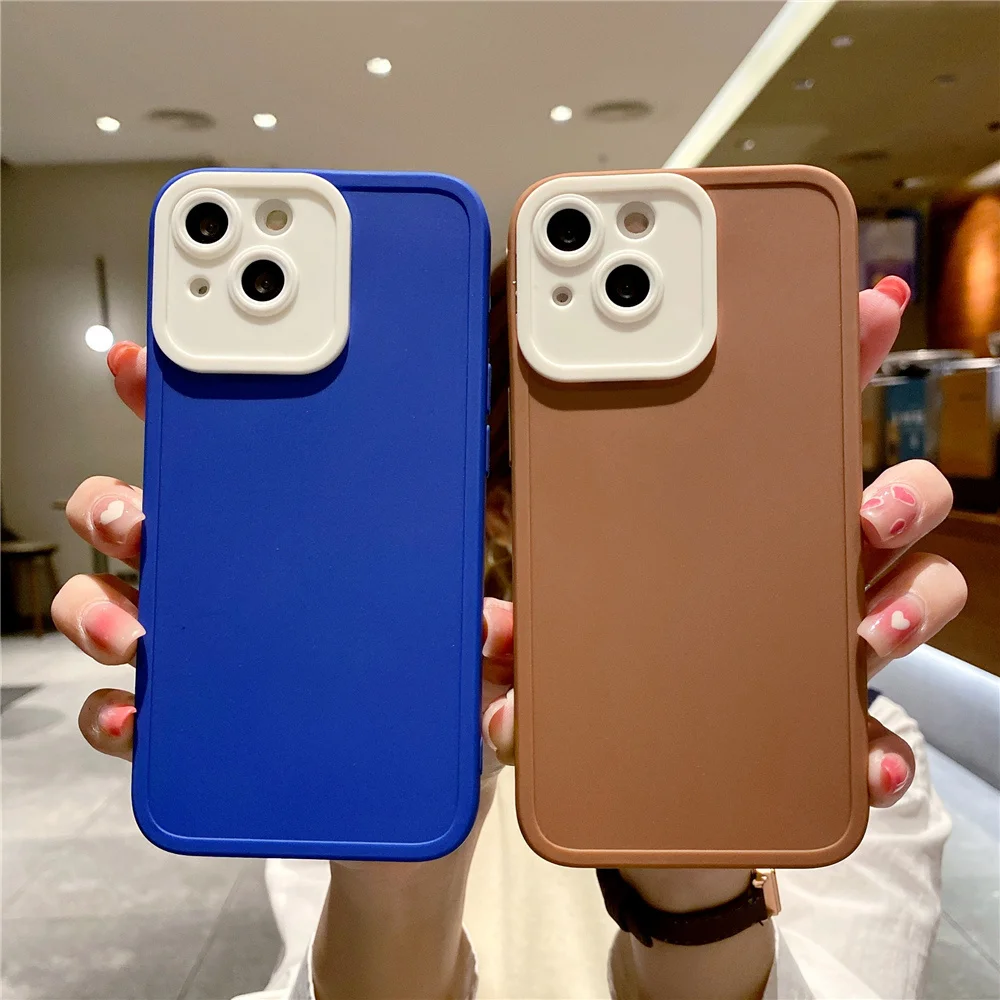 

Защитный однотонный чехол для iPhone 11 ProMax 13 12 X XS Max XR