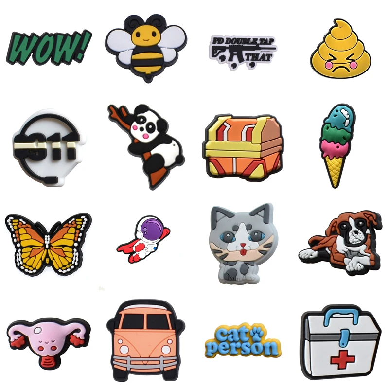 

Men Gifts Women Charm Decorations for Crocs Kids Boy Packs Shoes Accessories Wholesale Bulk Shoe Charms Para Pins Girl Set Jeans