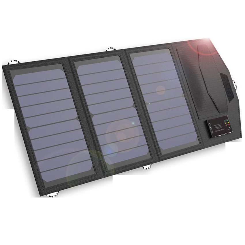 10000mAh Power Bank Solar Panel Solar Battery Charger 5V 12V 15W Outdoors Travel Camping for iPhone Huawei
