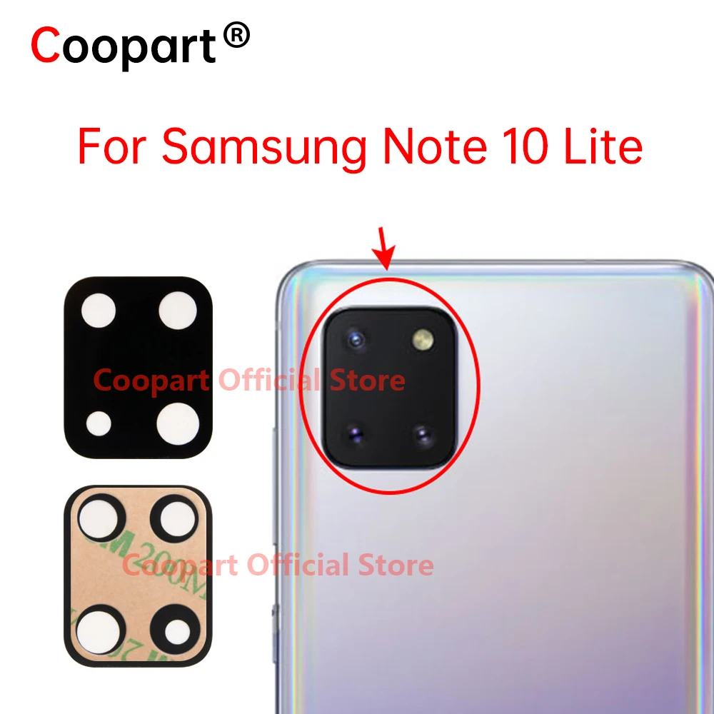 2 шт. объектив задней камеры для Samsung Galaxy Note 10 Lite SM-N770F N770F/DS N770F/DSM защита задней камеры стеклянная крышка объектива Запчасти