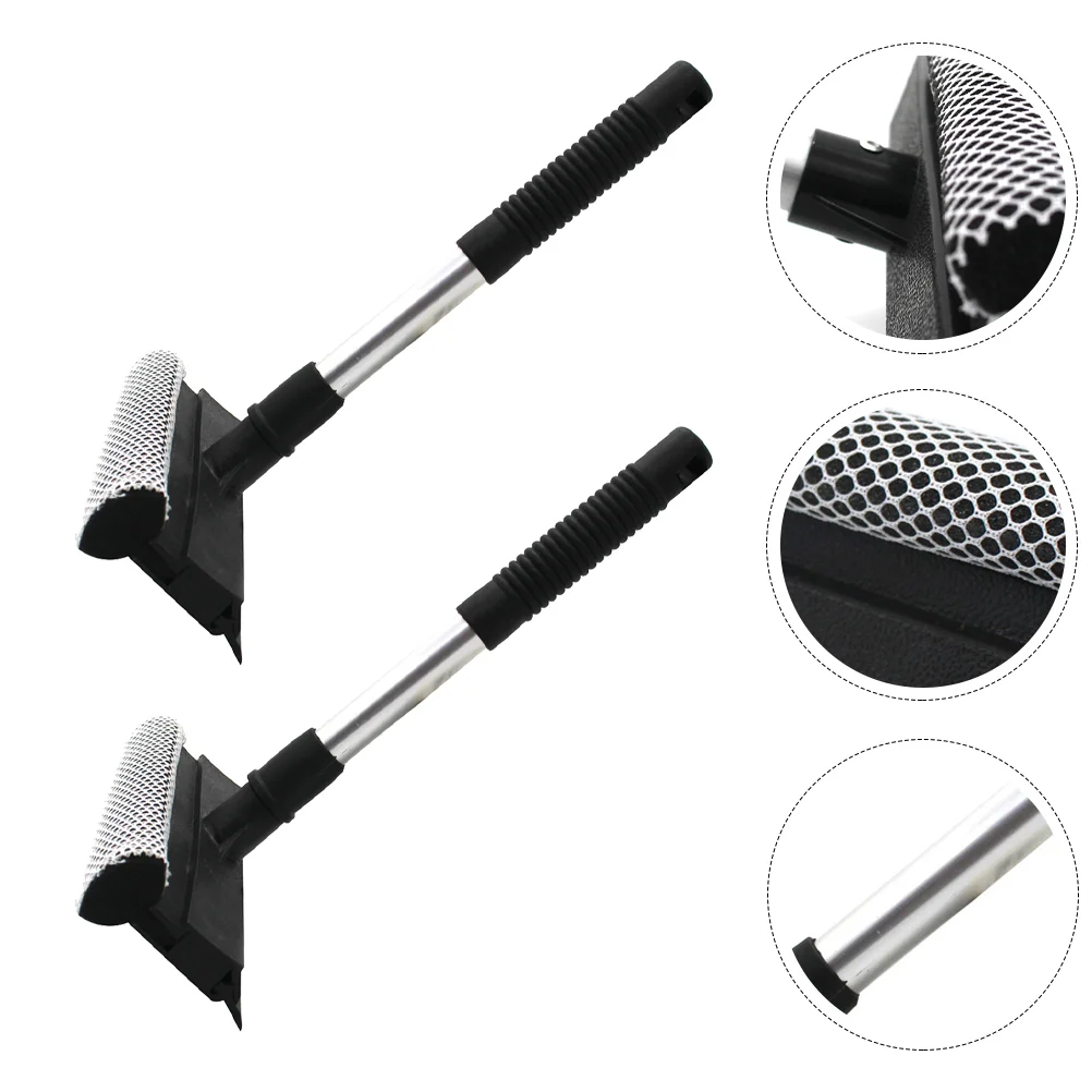 

2Pcs Glass Cleaning Accessory Double-sides Window Squeegee Cleaning Tools