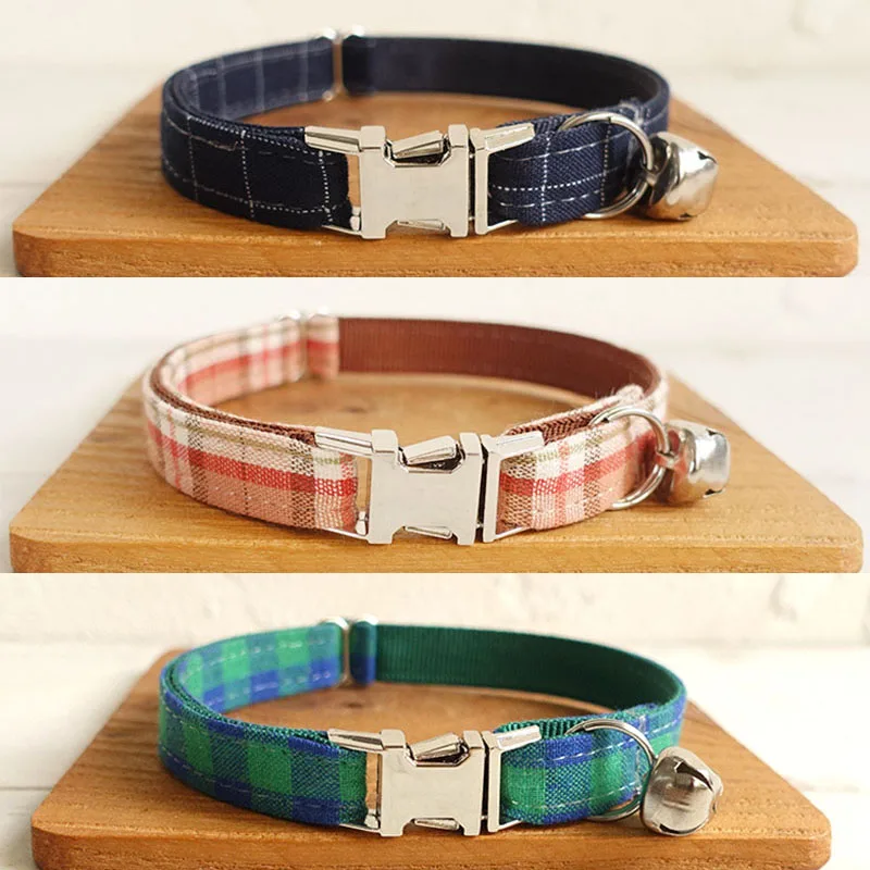 

Cat Collar Personalized Adjustable Small Dog Collar Chihuahua Yorshire Bulldog Collar with Bell Kitten Puppy Collar Engrave Name