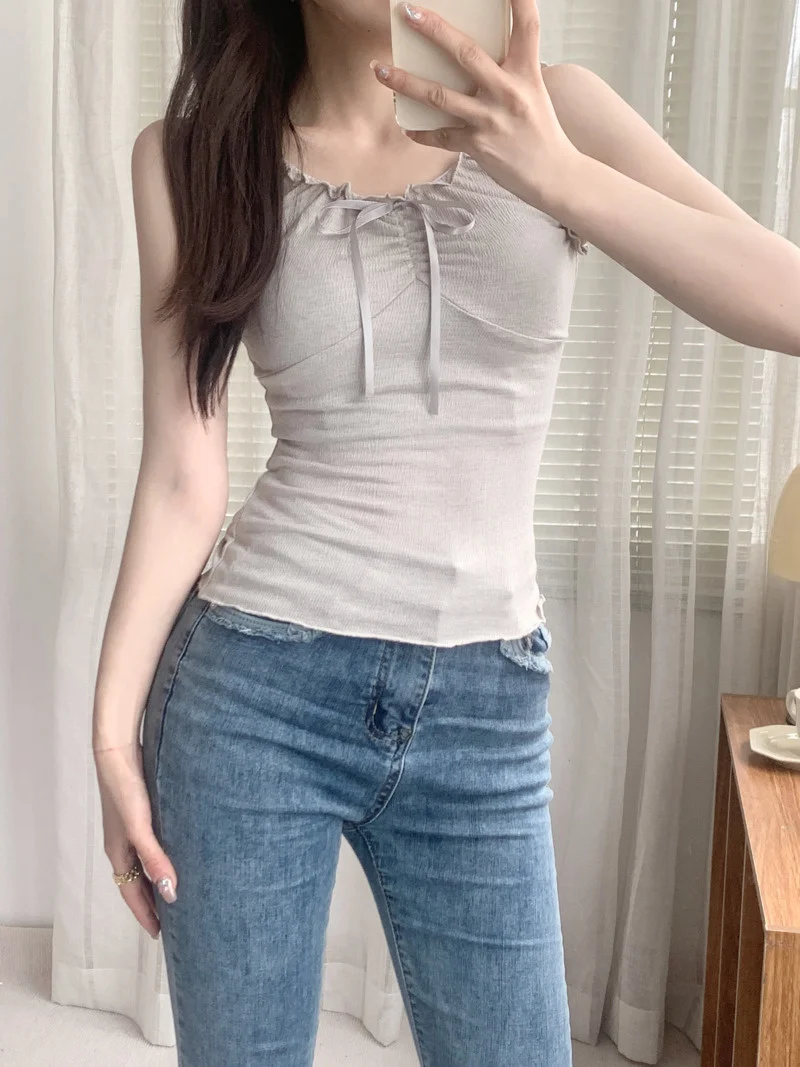 Милая женская майка кружевные элегантные декоративные модные женские майки с