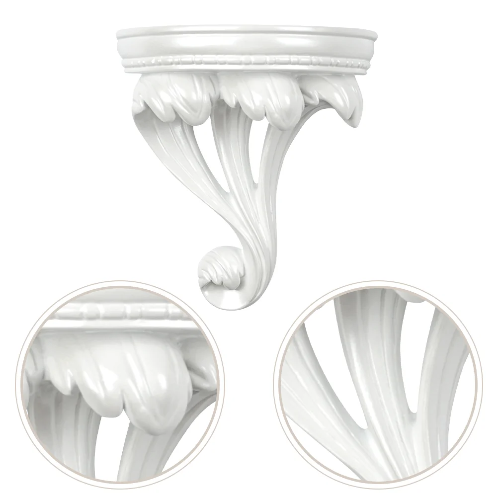 

Victorian Decorative Floating Shelves Wall Mounted Decor Shelves Classic Wall Display Organizer Retro Carving Art Ornament Rack