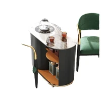balcony movable small tea table kettle integrated kombucha table and chair combination modern household light luxury stone plate