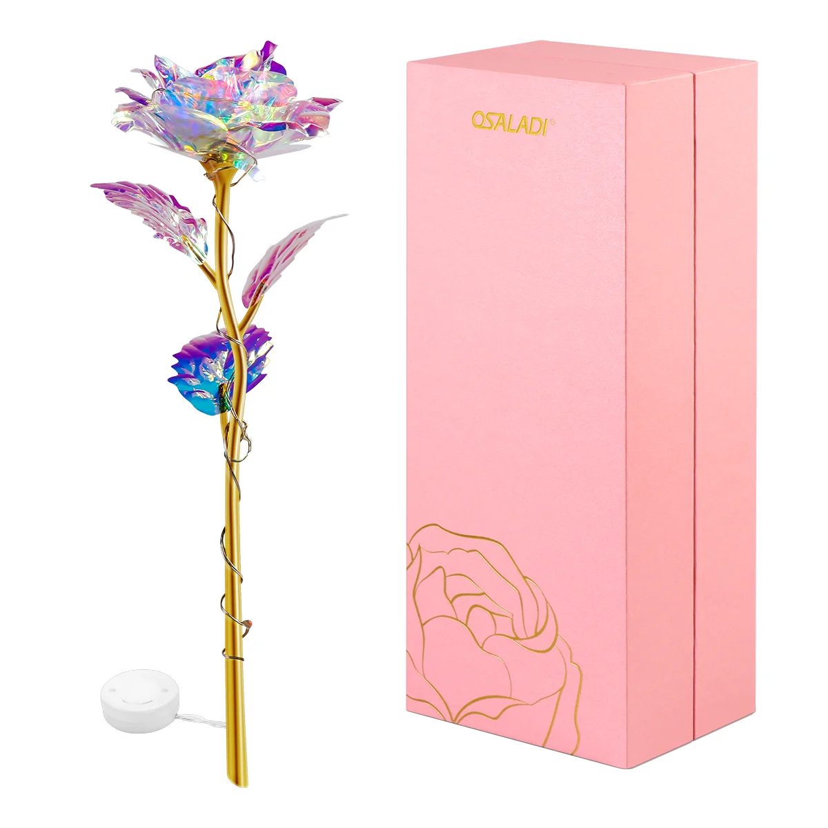 

Artificial Roses Flower LED Light Rose Wedding Gift Luminous Colorful Rose Rose Wedding Gift Rose Valentine's Day