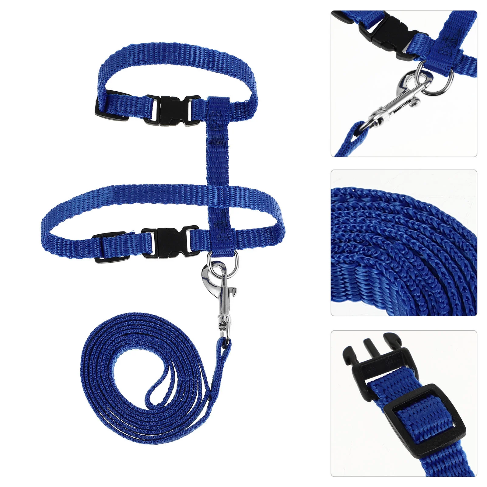 

Adjustable Rabbit Walking Running Harness Leash Supplies (Sky-blue)
