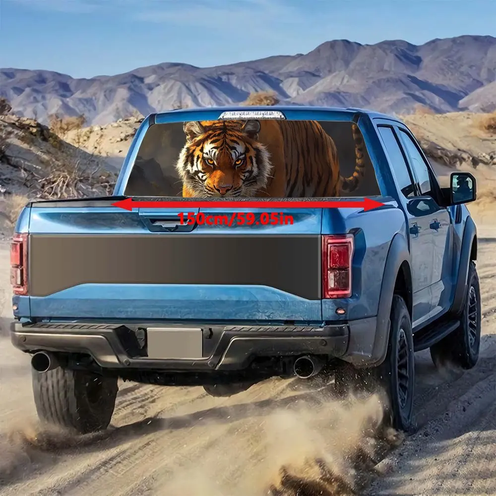 Свирепый тигр наклейка на заднее лобовое стекло автомобиля окно грузовика