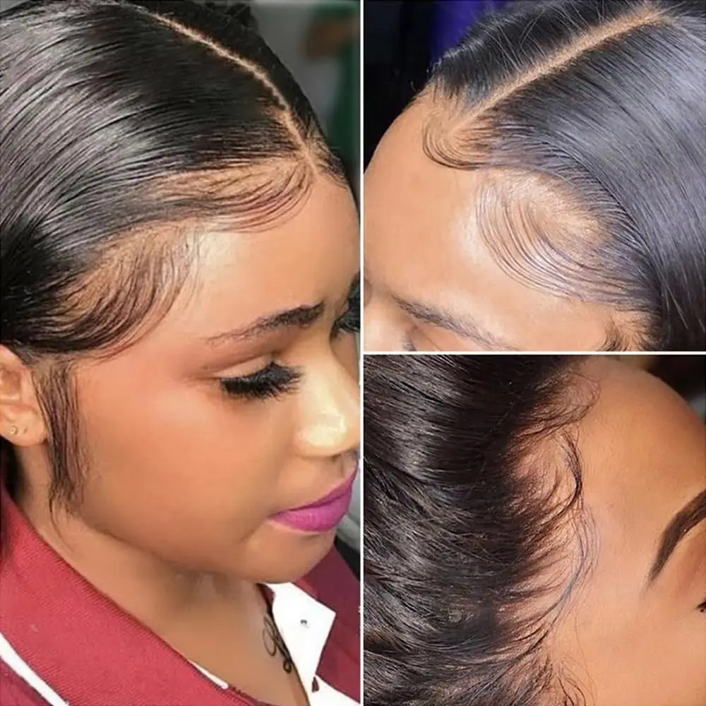 Short Bob Wigs Human Hair Straight Lace Front Wig T Part 13x1 Frontal 180% Density Women Natural