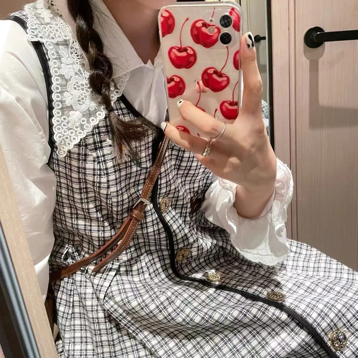 Корейский освежающий чехол из ТПУ в виде вишни для iPhone 15 14 13 Pro Max задняя крышка