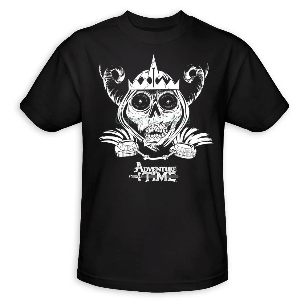 

100% Cotton Adventure Time Lich King Black Adult Fashion Summer Mens T Shirt