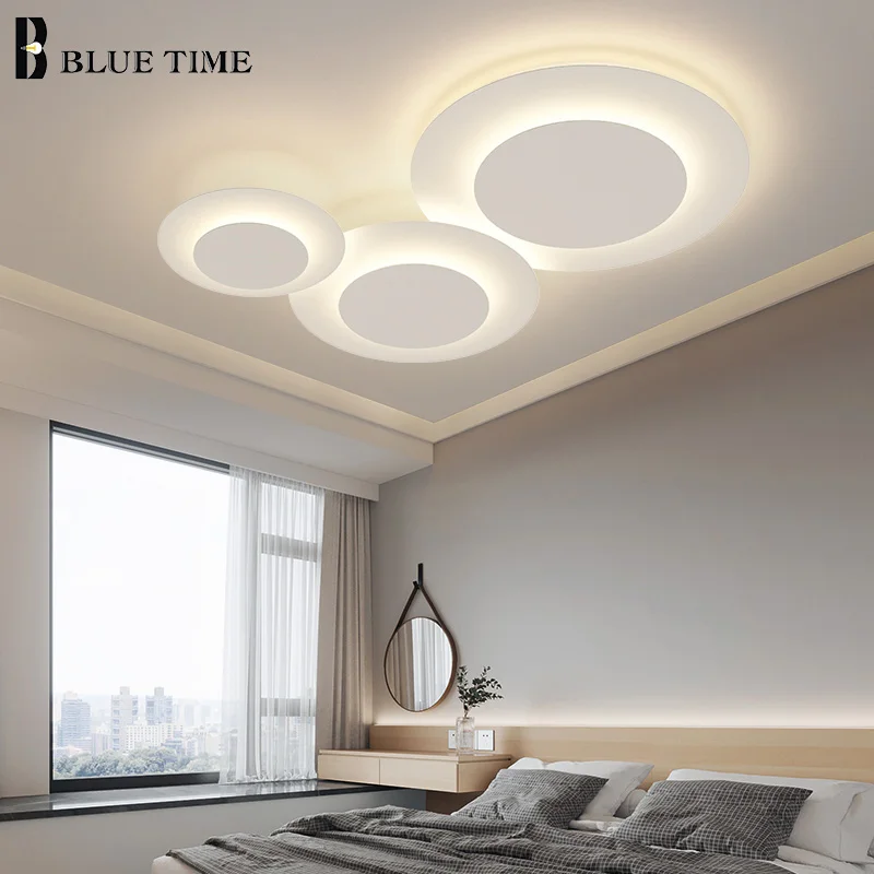 

Aluminum Intelligent Led Ceiling Lights For Living room Bedroom Dinning room Home Ceiling Lamp Lights fixture Decor White Color