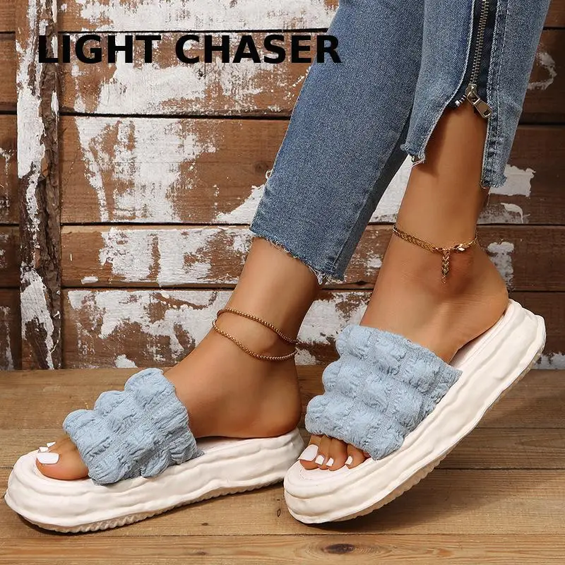 2022 Fashion Women's Slippers Female Platform Street Summer Outdoor Shoes Punk Beach Wedges Women Sandals Sandalias De Mujer