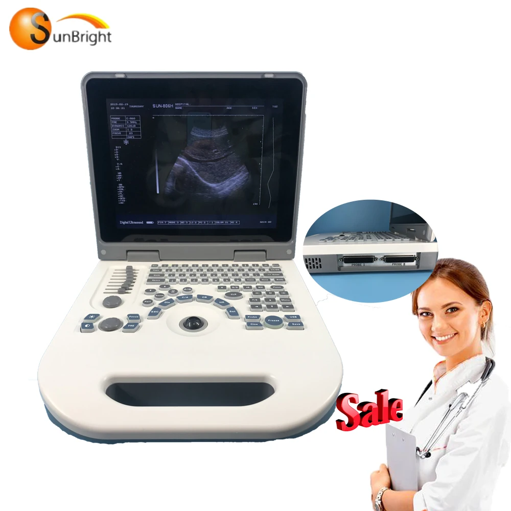 

Clinical use hot selling laptop ultrasound BW cheap price echo machine