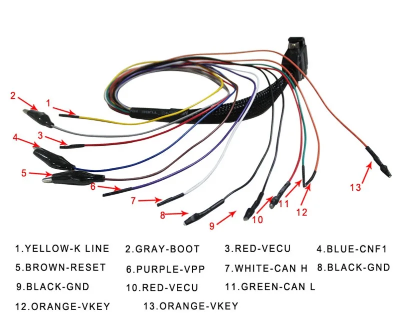 Ktag cable 144300t104 подключить к эбу