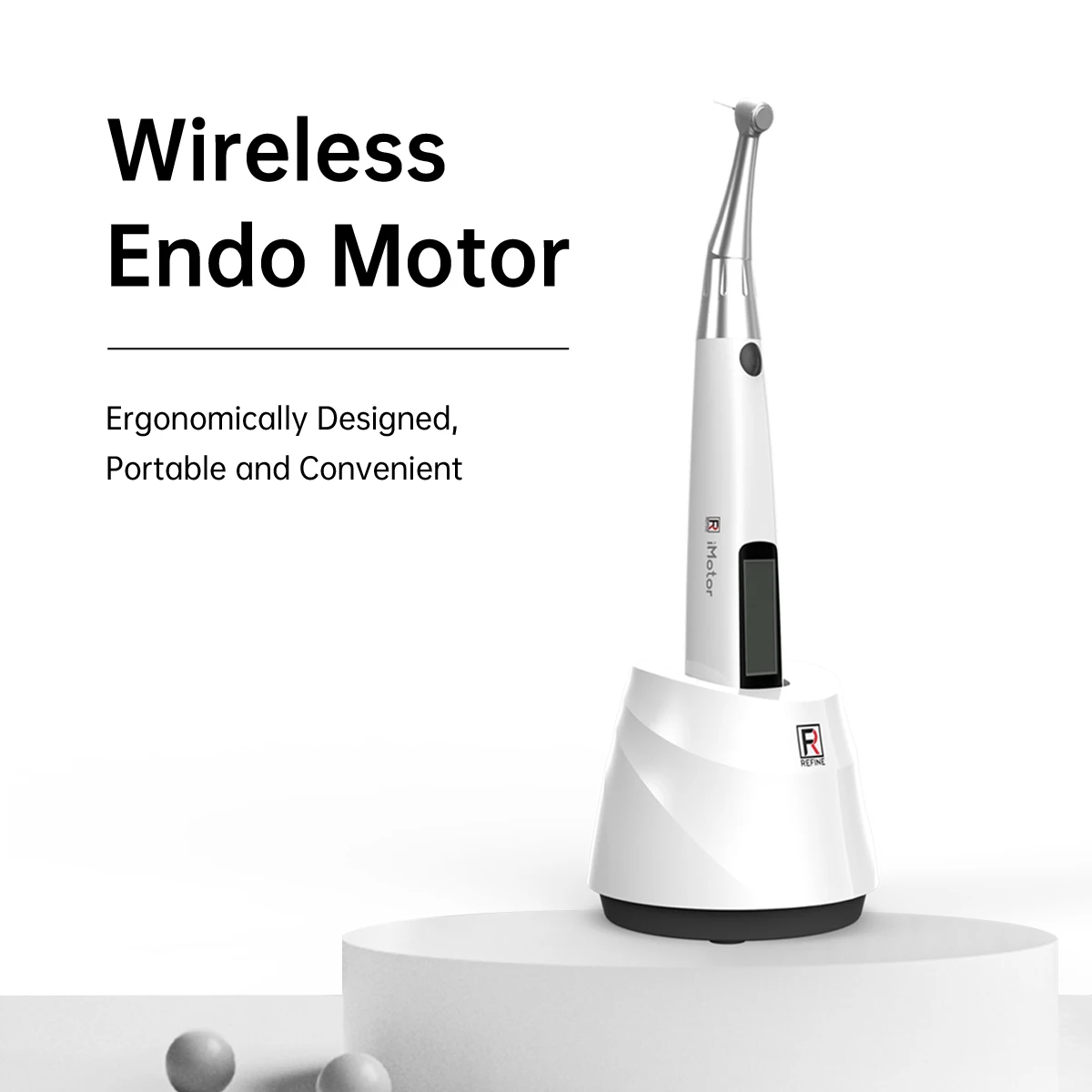 

Dental Wireless Endo Motor 6:1 Reduction Contra Angle Endodontic Treatment Root Canal Therapy Instrument EU 220V US 110V Plug
