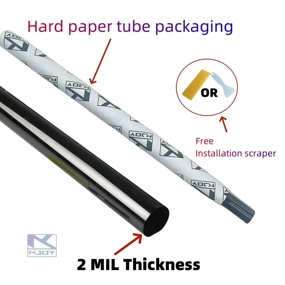 Черная Автомобильная Оконная Пленка VLT С Защитой От Ультрафиолета 2 Мил 3 М X 50 См