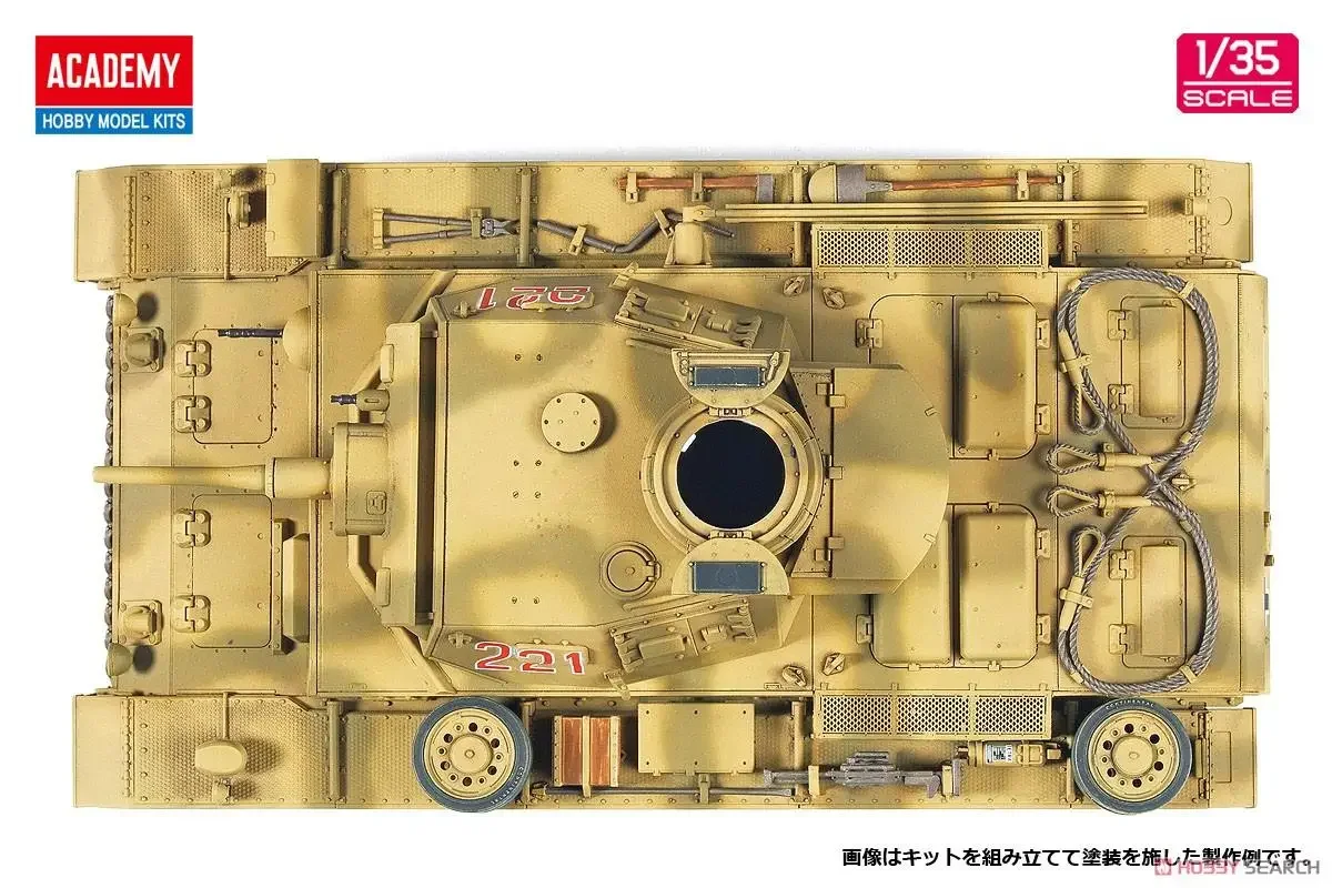 Академия AC13531 1/35 Немецкая танковая III Ausf.J Северная Африка ПЛАСТИКОВАЯ МОДЕЛЬ