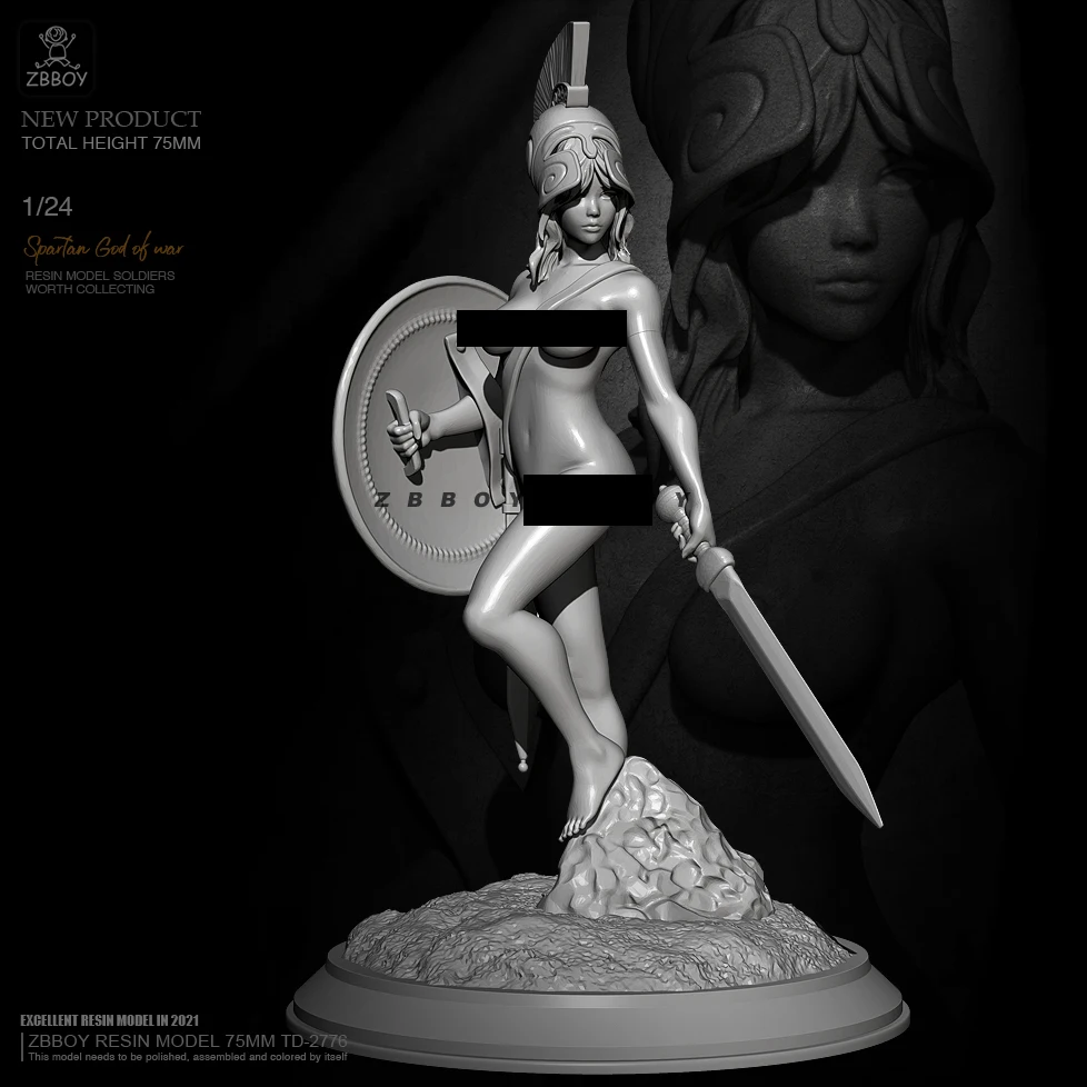 

1/24 Resin model kits figure beauty colorless and self-assembled TD-2776