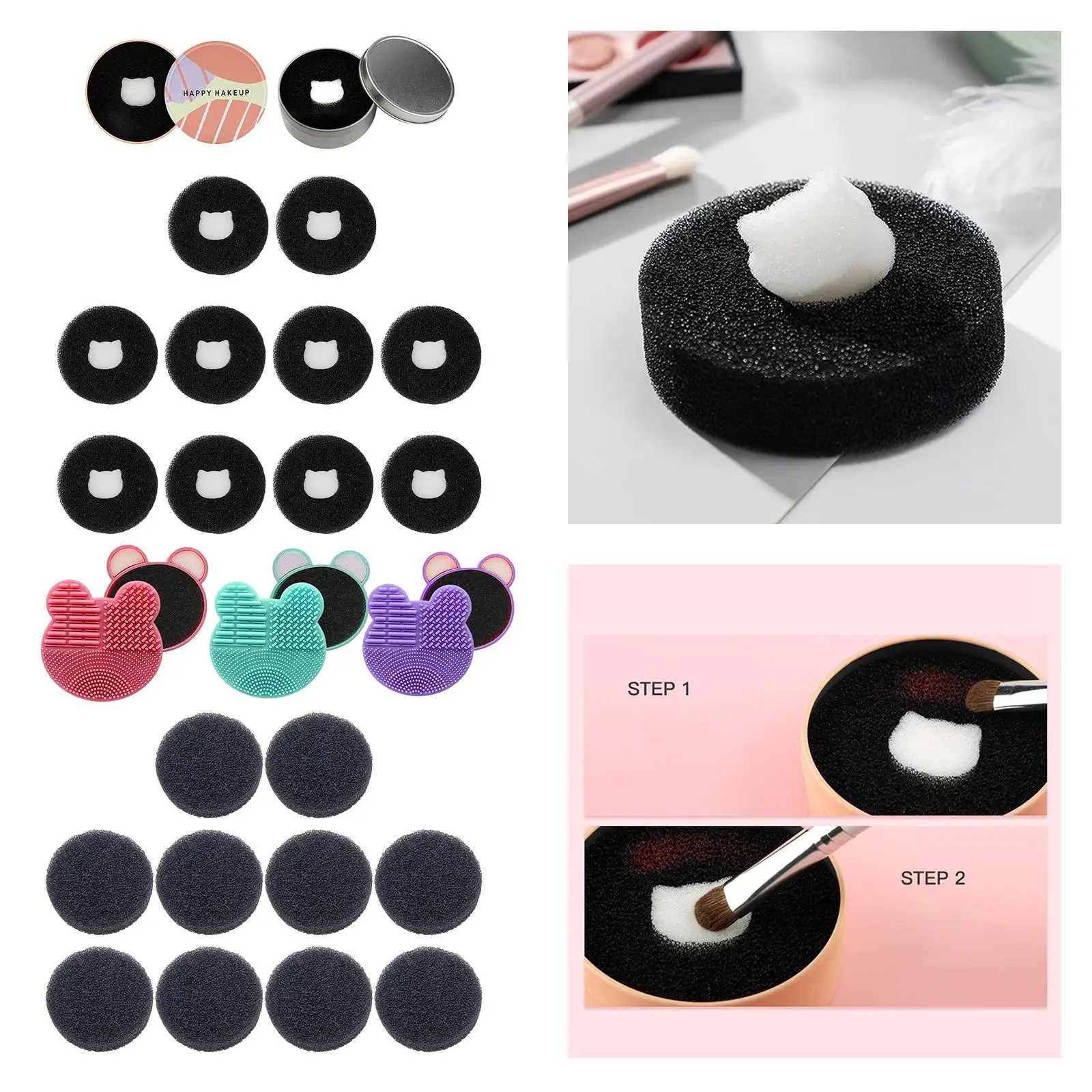 Removal Sponge For Eye Shadow Blush Color Foundation Make-up