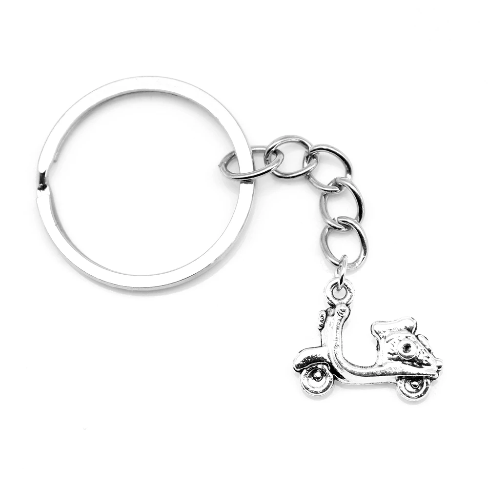 

1pcs Antique Silver Color 16x21mm Electric Car Keychain Handmade Jewerly Diy