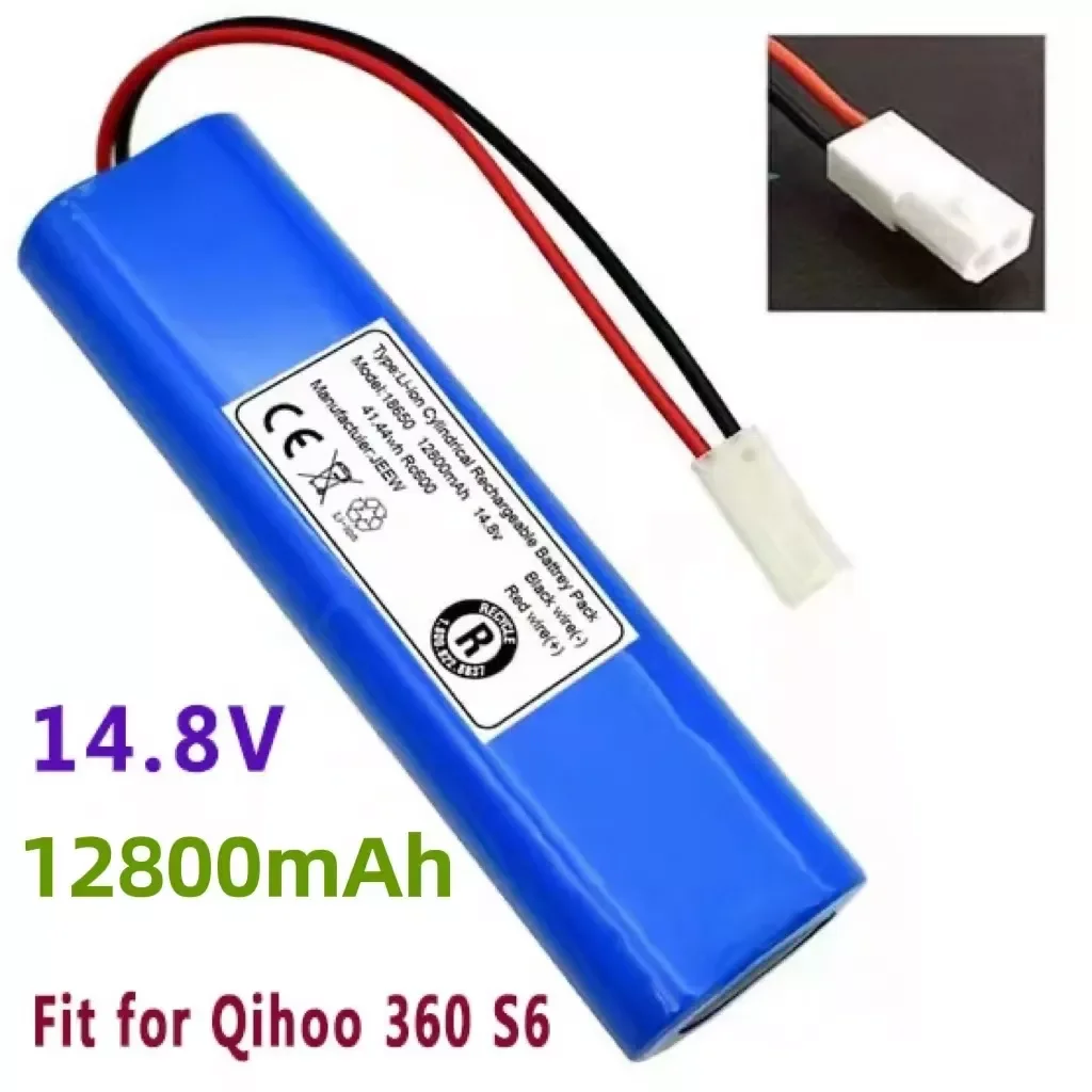 

Original 14.8V 12800mAh Battery Pack for Qihoo 360 S6 Robotic Vacuum Cleaner Spare Parts Accessories Replacement Batteries