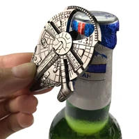beer opener movie seriers airship keyring spacecraft millenniums falcon spaceship barkey beer bottle opener keychain jewelry