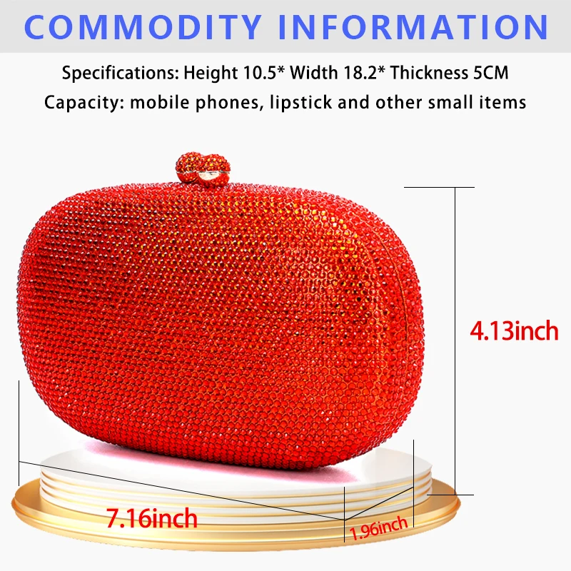 Новинка Женская вечерняя сумочка с кристаллами и стразами женская
