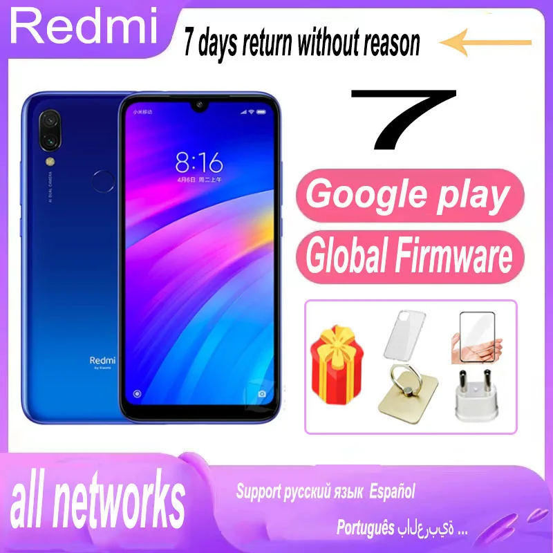 

xiaomi redmi 7 mobilephone cell phones android celular global version