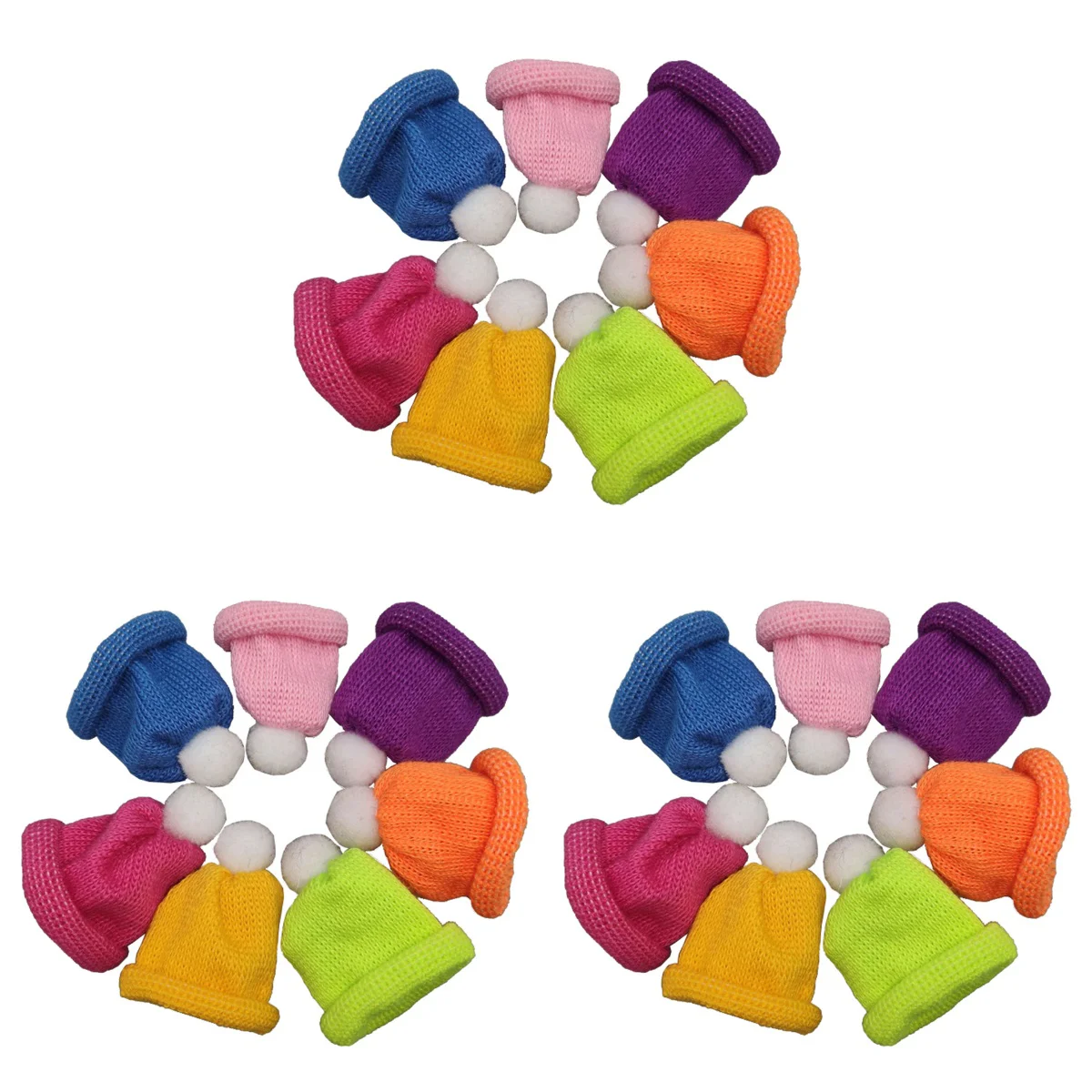 

Festival Winebottle Ornaments Mini Hats Christmas Props (Mixed Color)