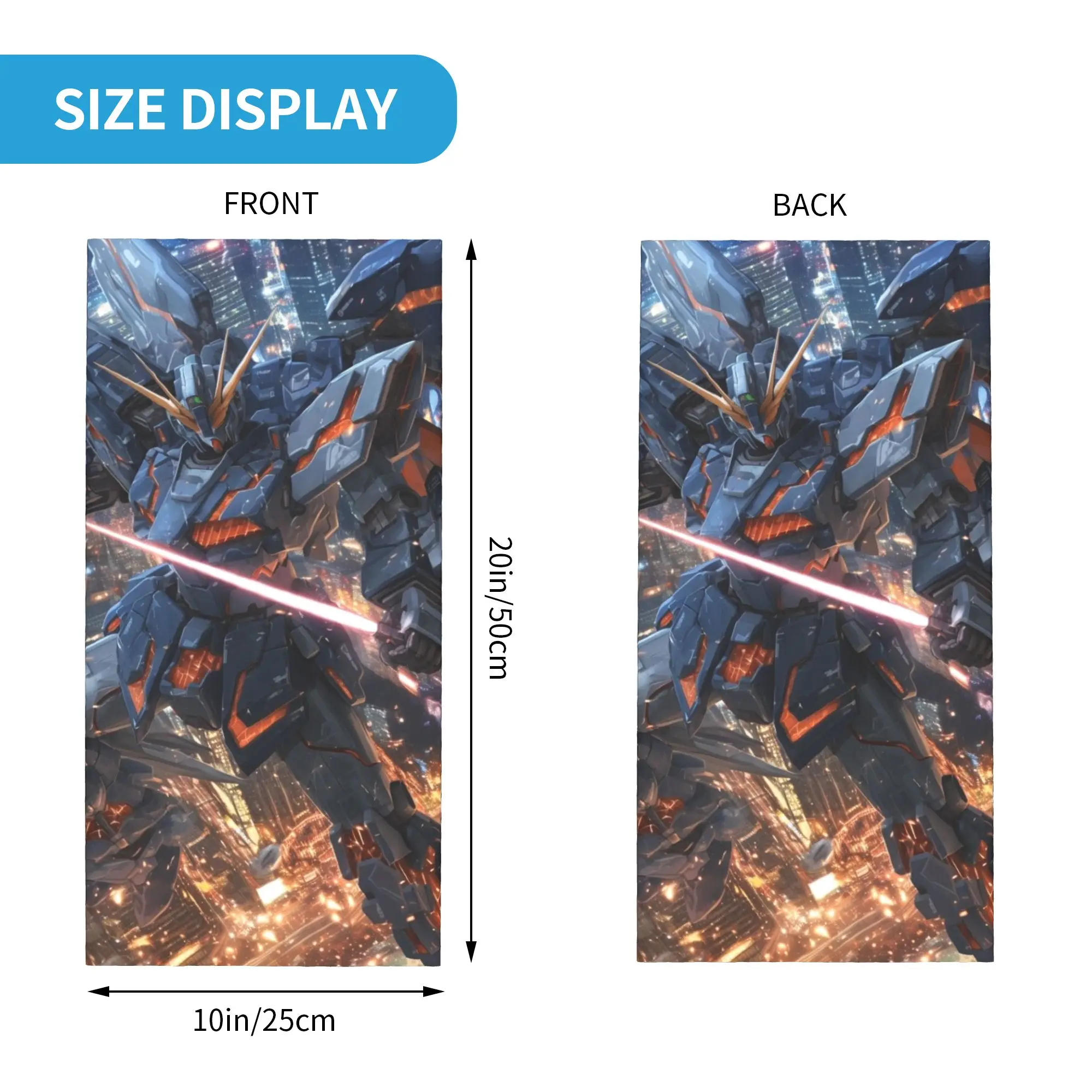 Фото Robot Movies (24) Bandana Gaiter Club Gundam Wrap Scarf Hiking AdultWinter Neckerchief №2