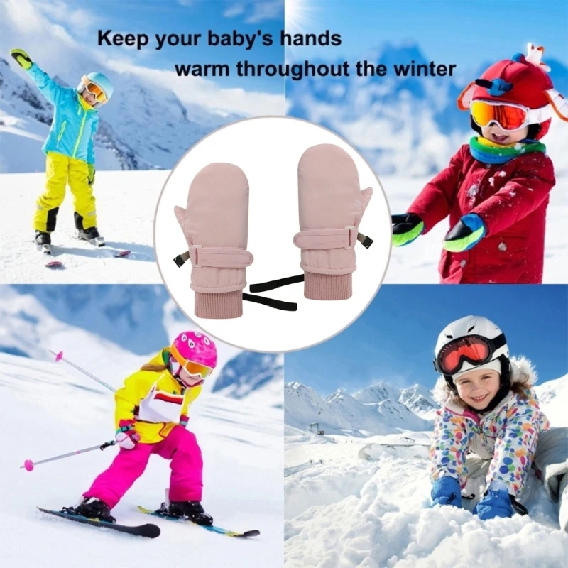 

Baby Toddler Winter Gloves Warm Mittens Quick-Dry Waterproof Ski Gloves for Kid