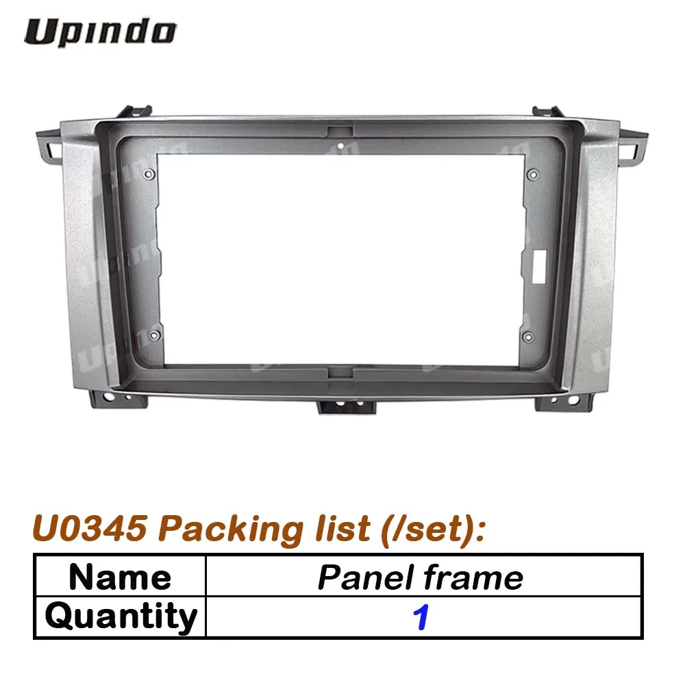 Автомобильный радиоприемник 2 Din 9 дюймов пластиковая панель Fascia рамка для Toyota Land