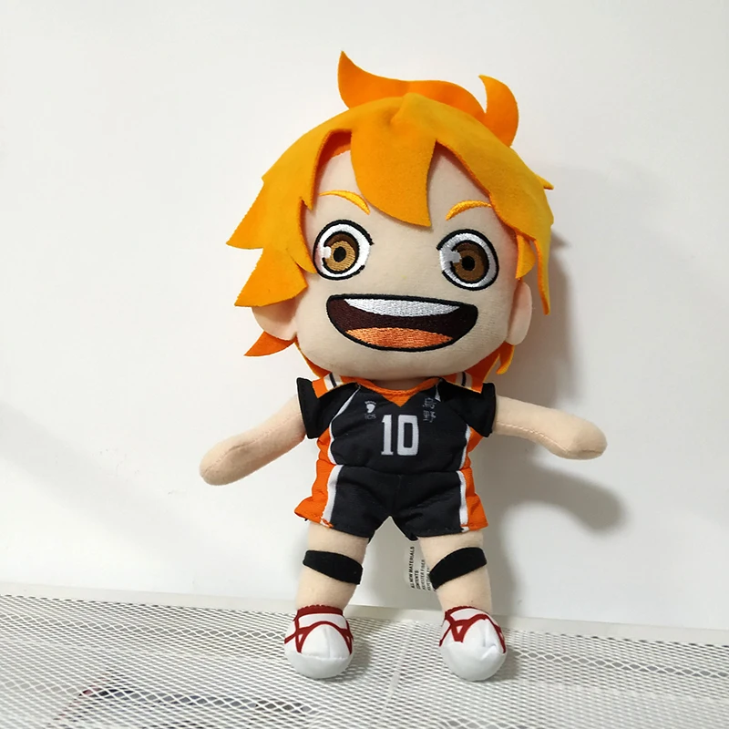 

20 см Японское Аниме Haikyuu! Плюшевая кукла с подставкой Shoyo Hinata, набивная милая кукла для косплея, подарок на Хеллоуин, реквизит